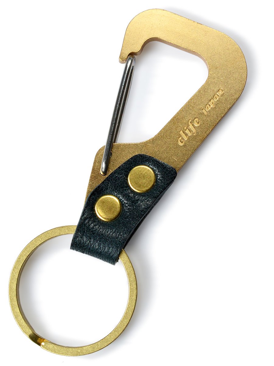 clife grasp 真鍮 本革 キーリング