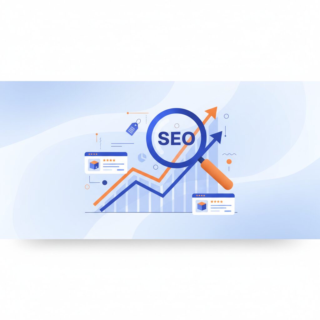 Amazon SEO（A9アルゴリズム）で商品ページを上位表示させるための最適化イメージ
