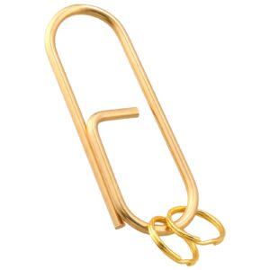 真鍮 キーリング カラビナ クリップ型 GKB_BRASS 神戸 職人 ハンドメイド 経年変化 ブラス 無垢