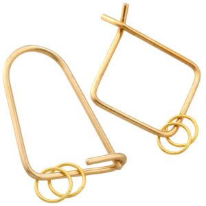 真鍮 キーリング カラビナ 2個セット 楕円+四角 GKB_BRASS 神戸 ハンドメイド 経年変化 ブラス