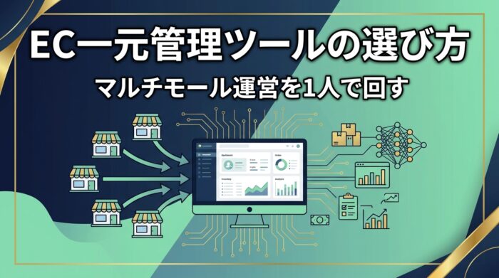 EC一元管理ツールの選び方を示すダッシュボードのイメージ