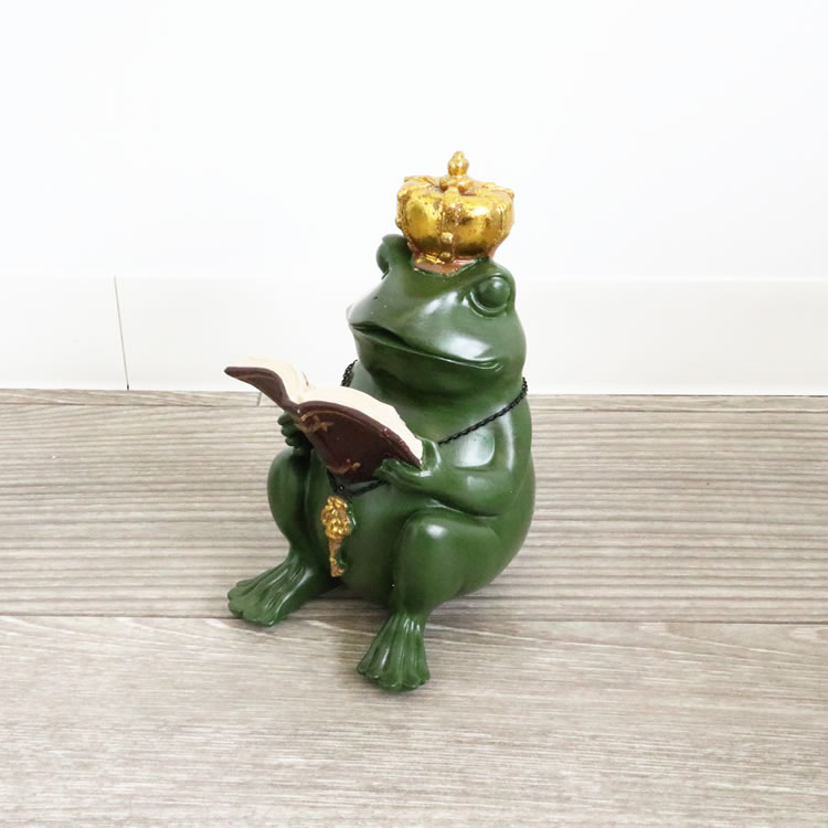 【直送可】ディスプレイとしてかわいい♪ 置物 　オブジェ　カエル [1点] 【2個セット まとめ買い ポイント消化】