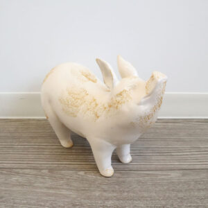 【直送可】ディスプレイとしてかわいい♪販促品、ノベルティーにも♪　陶器置物　ブタ [1点] 【2個セット まとめ買い ポイント消化】