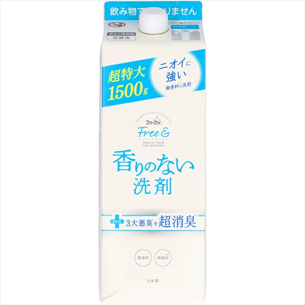22845464_0-1.jpg FAフリーアンド液体洗剤 詰替 1500G 【2個セット まとめ買い ポイント消化】