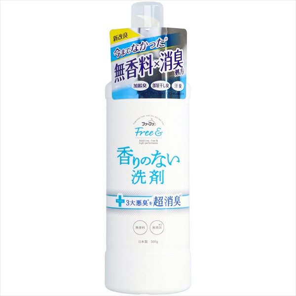 22845472_0.jpg FAフリー& 超コン液体洗剤 無香料本体500G