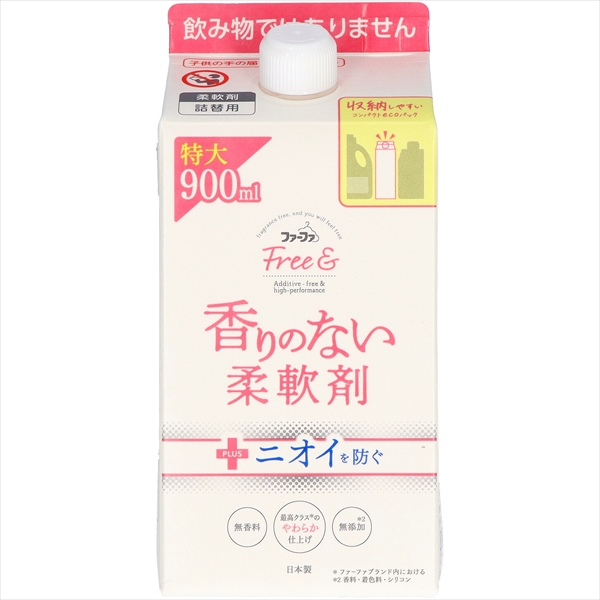 22845480_0.jpg FAフリーアンド柔軟剤詰替パック 900ML