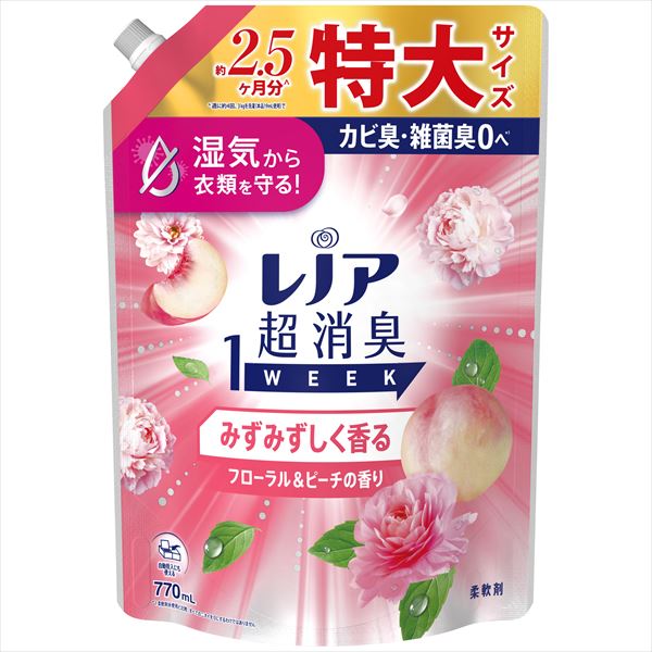 レノア超消臭１Ｗフローラル＆ピーチＳＬ７７０ＭＬ　 【3個セット まとめ買い ポイント消化】