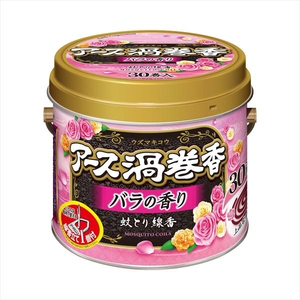 22845844_0-1.jpg アース渦巻香バラの香り30巻缶入 【2個セット まとめ買い ポイント消化】