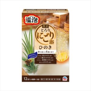温泡ぜい沢とろりにごり浴ひのき１２錠入　　　　　　 【3個セット まとめ買い ポイント消化】