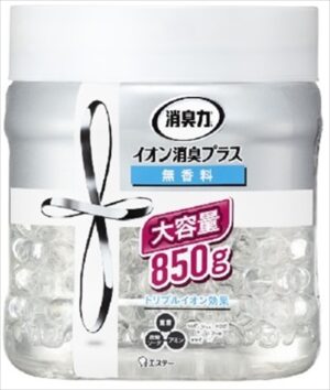 消臭力クリアビーズイオン消臭大　本体無香　８５０Ｇ 【2個セット まとめ買い ポイント消化】