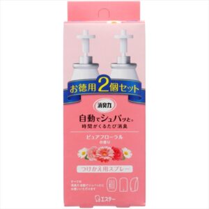 消臭力自動でシュパッとかえ2Pピュアフローラル 【2個セット まとめ買い ポイント消化】