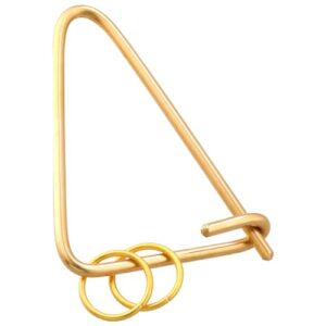 真鍮 キーリング カラビナ 三角型 GKB_BRASS 神戸 職人 ハンドメイド 経年変化 ブラス 無垢 爆買