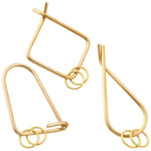 真鍮 キーリング 3個セット 楕円+雫+四角 GKB_BRASS 神戸 父の日 プレゼント ギフト ハンドメイド メンズ レディース 経年変化 しずく