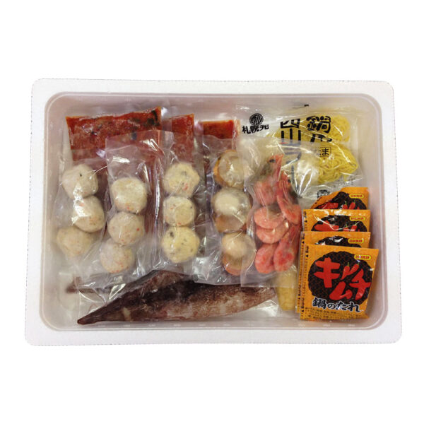 北海道 海鮮キムチ鍋 Bセット (白菜キムチ300g、各種具
