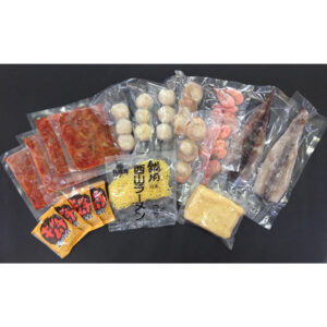 北海道 海鮮キムチ鍋 Cセット (白菜キムチ400g、各種具