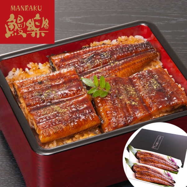 鰻楽 九州産 うなぎ蒲焼 4尾（計560g）