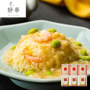 vjsi-0320169_0 京都 「京、静華」宮本静夫監修 直火炒めのえび炒飯と蟹あんか