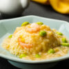 京都 「京、静華」宮本静夫監修 直火炒めのえび炒飯と蟹あんか