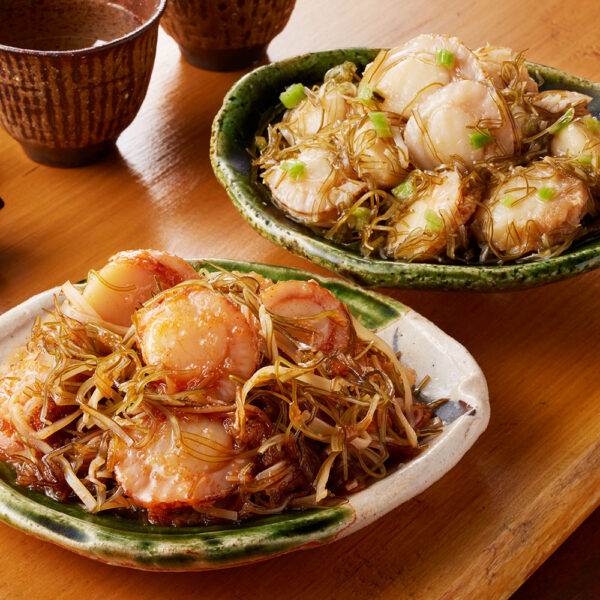 福岡「博多紀久屋」 ほたて明太松前・ほたてわさびセット